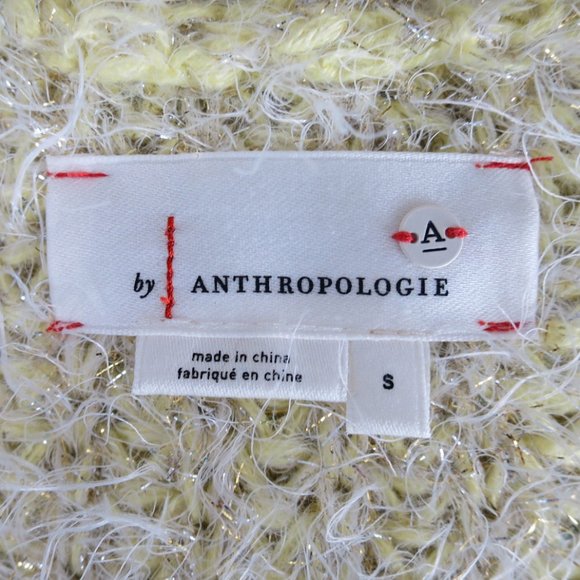 Anthropologie Larkin Shimmer Tie Waist Cardigan S - Picture 10 of 11